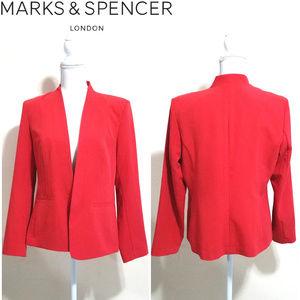 Blazer Jacket Marks and Spencer Red Size 10